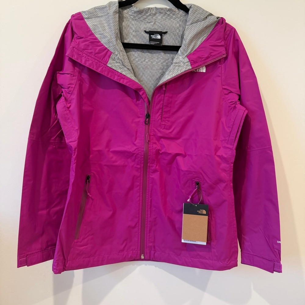 The North Face Alta Vista Rain and Wind Waterproof Jacket Size S Pink NWT